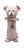 Sonajero tubo marinero de oso rosado